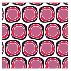 Wheel Stones Pink Pattern Abstract Background Large Satin Scarf (square) by BangZart