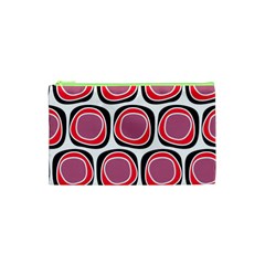 Wheel Stones Pink Pattern Abstract Background Cosmetic Bag (xs) by BangZart