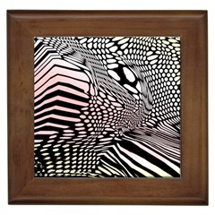 Abstract Fauna Pattern When Zebra And Giraffe Melt Together Framed Tiles by BangZart