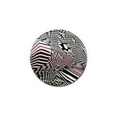 Abstract Fauna Pattern When Zebra And Giraffe Melt Together Golf Ball Marker (10 Pack)