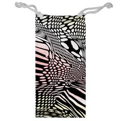 Abstract Fauna Pattern When Zebra And Giraffe Melt Together Jewelry Bag by BangZart