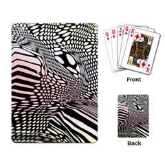 Abstract Fauna Pattern When Zebra And Giraffe Melt Together Playing Card by BangZart