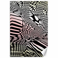 Abstract Fauna Pattern When Zebra And Giraffe Melt Together Canvas 20  X 30   by BangZart