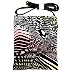 Abstract Fauna Pattern When Zebra And Giraffe Melt Together Shoulder Sling Bags by BangZart