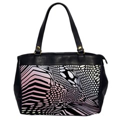 Abstract Fauna Pattern When Zebra And Giraffe Melt Together Office Handbags by BangZart