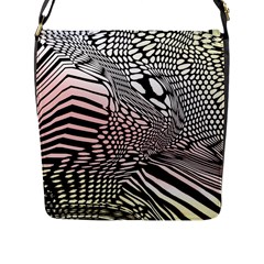 Abstract Fauna Pattern When Zebra And Giraffe Melt Together Flap Messenger Bag (l)  by BangZart