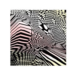 Abstract Fauna Pattern When Zebra And Giraffe Melt Together Small Satin Scarf (square) by BangZart