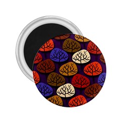 Colorful Trees Background Pattern 2 25  Magnets by BangZart