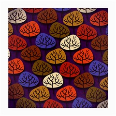 Colorful Trees Background Pattern Medium Glasses Cloth by BangZart