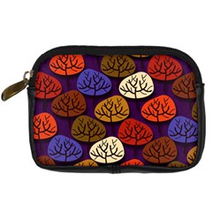 Colorful Trees Background Pattern Digital Camera Cases by BangZart