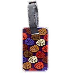 Colorful Trees Background Pattern Luggage Tags (two Sides) by BangZart