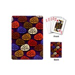 Colorful Trees Background Pattern Playing Cards (Mini)  Back