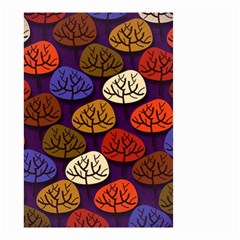 Colorful Trees Background Pattern Small Garden Flag (two Sides) by BangZart