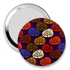 Colorful Trees Background Pattern 3  Handbag Mirrors by BangZart