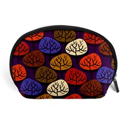 Colorful Trees Background Pattern Accessory Pouches (large)  by BangZart