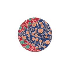 Floral Seamless Pattern Vector Texture Golf Ball Marker (10 Pack)