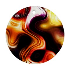 Colourful Abstract Background Design Ornament (round) by BangZart