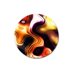 Colourful Abstract Background Design Magnet 3  (round) by BangZart