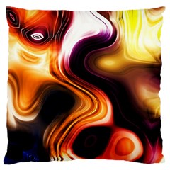 Colourful Abstract Background Design Large Flano Cushion Case (one Side) by BangZart