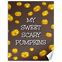 Hallowen My Sweet Scary Pumkins Canvas 18  X 24   by BangZart