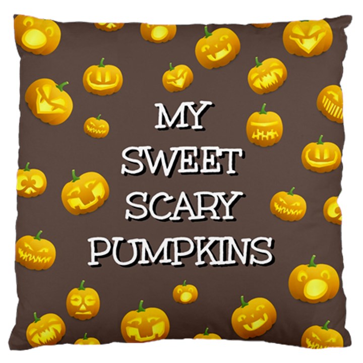 Hallowen My Sweet Scary Pumkins Large Cushion Case (One Side)