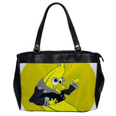 Funny Cartoon Punk Banana Illustration Office Handbags by BangZart