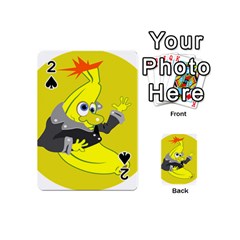 Funny Cartoon Punk Banana Illustration Playing Cards 54 (mini)  by BangZart