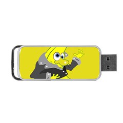 Funny Cartoon Punk Banana Illustration Portable Usb Flash (two Sides) by BangZart