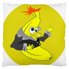 Funny Cartoon Punk Banana Illustration Standard Flano Cushion Case (two Sides) by BangZart