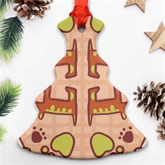 Pet Dog Design  Tileable Doodle Dog Art Ornament (christmas Tree)  by BangZart