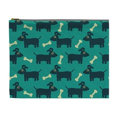 Happy Dogs Animals Pattern Cosmetic Bag (xl) by BangZart