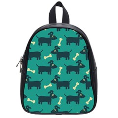 Happy Dogs Animals Pattern School Bags (small)  by BangZart