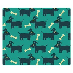 Happy Dogs Animals Pattern Double Sided Flano Blanket (small)  by BangZart