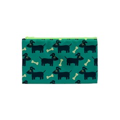 Happy Dogs Animals Pattern Cosmetic Bag (xs) by BangZart