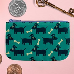 Happy Dogs Animals Pattern Large Coin Purse