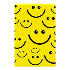 Digitally Created Yellow Happy Smile  Face Wallpaper Shower Curtain 48  X 72  (small)  by BangZart