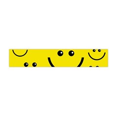 Digitally Created Yellow Happy Smile  Face Wallpaper Flano Scarf (mini) by BangZart