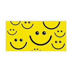 Digitally Created Yellow Happy Smile  Face Wallpaper Yoga Headband by BangZart