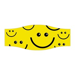 Digitally Created Yellow Happy Smile  Face Wallpaper Stretchable Headband by BangZart