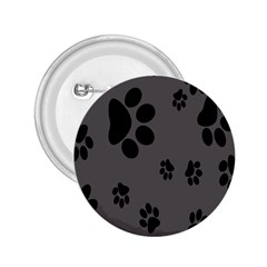 Dog Foodprint Paw Prints Seamless Background And Pattern 2 25  Buttons by BangZart