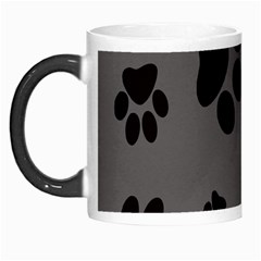 Dog Foodprint Paw Prints Seamless Background And Pattern Morph Mugs by BangZart