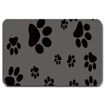 Dog Foodprint Paw Prints Seamless Background And Pattern Large Doormat  30 x20  Door Mat