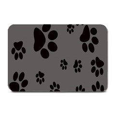 Dog Foodprint Paw Prints Seamless Background And Pattern Plate Mats by BangZart