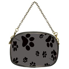 Dog Foodprint Paw Prints Seamless Background And Pattern Chain Purses (two Sides)  by BangZart