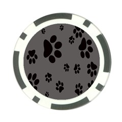 Dog Foodprint Paw Prints Seamless Background And Pattern Poker Chip Card Guard (10 Pack) by BangZart