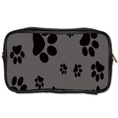 Dog Foodprint Paw Prints Seamless Background And Pattern Toiletries Bags 2-side by BangZart