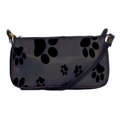 Dog Foodprint Paw Prints Seamless Background And Pattern Shoulder Clutch Bags by BangZart