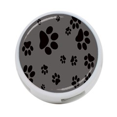 Dog Foodprint Paw Prints Seamless Background And Pattern 4-port Usb Hub (one Side) by BangZart