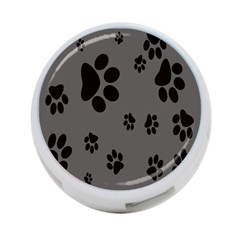 Dog Foodprint Paw Prints Seamless Background And Pattern 4-port Usb Hub (two Sides)  by BangZart