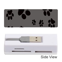 Dog Foodprint Paw Prints Seamless Background And Pattern Memory Card Reader (stick)  by BangZart